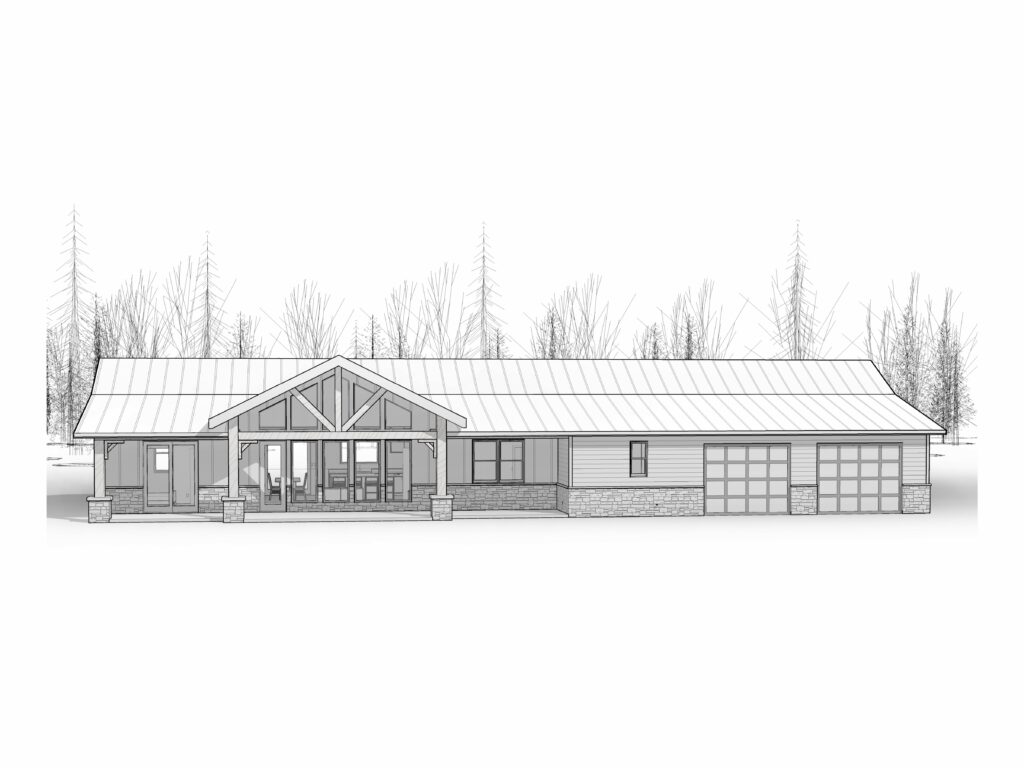 Austin House Plan 3D