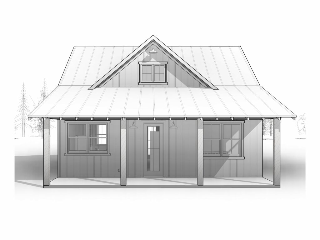 Tiny Home House Plan 3D