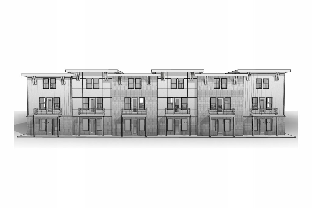 Townhomes 6 Plex Plans 3D