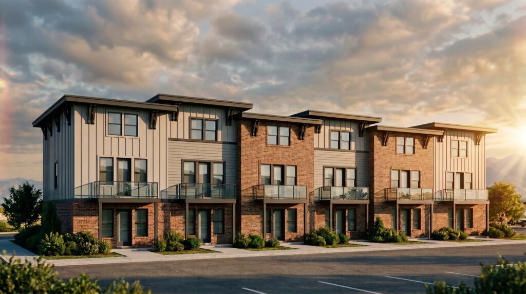 Townhomes 6 Plex Rendering